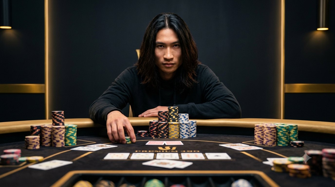 Texas Tommy at a high-stakes poker table